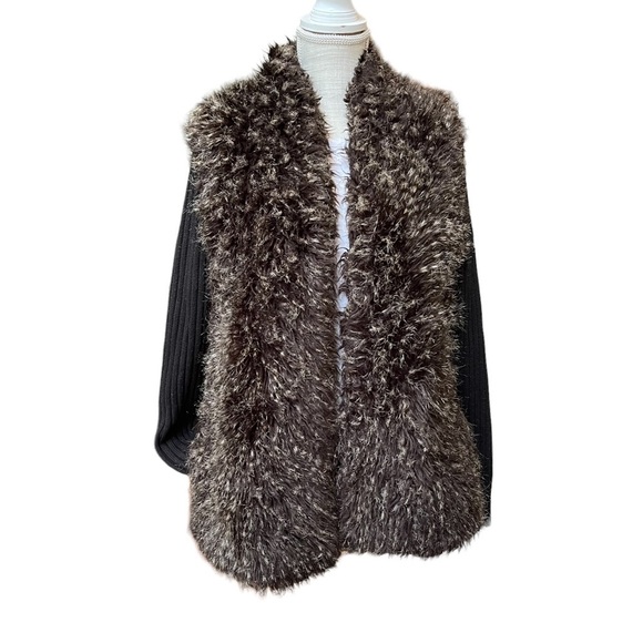 Calvin Kline Faux Fur Oversize Jacket Size: M - Picture 1 of 11